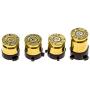 Xbox One Bullet Buttons Raplacement A B X Y Real Bullet Brass Casings Gold Brass w/ Silver Nickel Primer