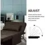Diophros Ottoman Sofa Bed, 4 in 1 Multi-Function Folding Sleeper Guest Sofa Chair Convertible Sofa for Living Room (Deep Brown) Diophros Ottoman Sofa Bed, 4 in 1 Multi-Function Folding Sleeper Guest Sofa Chair Convertible Sofa for Living Room (Deep Brown)