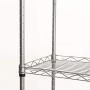 5 Wire Shelving Metal Rack Adjustable Unit Storage Shelves for Laundry Bathroom Kitchen Pantry Closet Silver