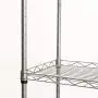 5 Wire Shelving Metal Rack Adjustable Unit Storage Shelves for Laundry Bathroom Kitchen Pantry Closet Silver