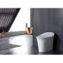 Kohler K-4639-0 Cachet Round White Toilet Seat, with Grip-Tight Bumpers, Quiet-Close Seat, Quick-Release Hinges, Quick-Attach Hardware, Toilet Seat