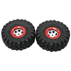 2Pcs Upgrade 100MM Wheels Tire for Wltoys/Feiyue FY 1/12 RC Car, HHoo Spare Part Off-Terrain Tyre Great for Buggy Trucks