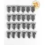 JerryMart 25pcs 20mm 3/4'' Gun Black Plated Pacifier Suspender Clips, Pacifier Clips for Making Pacifier Holders Bib Clips Toy Holder (Color: Gun Black) (20mm (3/4 inch)) JerryMart 25pcs 20mm 3/4'' Gun Black Plated Pacifier Suspender Clips, Pacifier Clips for Making Pacifier Holders Bib Clips Toy Holder (Color: Gun Black) (20mm (3/4 inch))