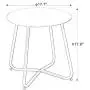 Grand patio Round Metal Side/End Table, Steel Patio Coffee Table for Bistro, Porch, Weather Resistant Outside Table Small (Lime Green)