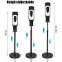 1000ML Automatic Hand Sanitizer Dispenser with Stand, Adjustable Height Touchless Lotion Hand Dispenser for Shop Office School Public Area
