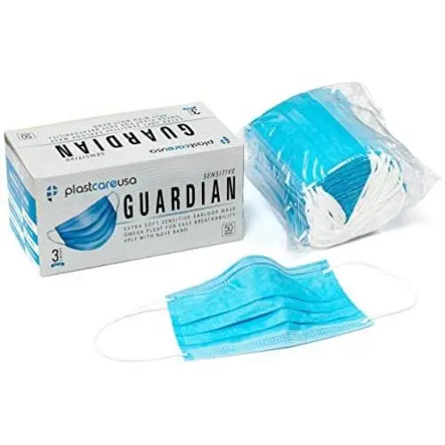 Box of 50 ASTM Level 3 4-Ply Face Masks (Blue)