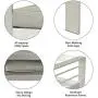 Kinsunny 4pcs Outdoor Sectional Sofa Set Aluminum Patio Furniture Shore Conversation Armrest Set with Side Table and Cushions for Backyard Outside