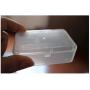 ISKYBOB 6 Pack Rectangle Mini Clear Plastic Storage Containers Box Case with Lid for Pills,Herbs,Tiny Bead (3.54x2.36)