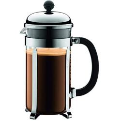 Bodum 1928-16US4 Chambord French Press Coffee Maker, 1 Liter, 34 Ounce, Chrome