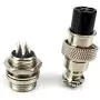 Aviation Connectors 5A, Lsgoodcare GX12-5 Pin Metal Aviation Plug Kit, Including 12MM 5 Pin Plug Thread Male Female Panel Wire Socket and Aviation Plugs Cap (GX12-5)