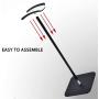 Headphone Stand Hanger 10.6in Bicmice Metal Stable Headset Stand Holder with Silicone Anti-Slip Pad for All Headphones Size (Black)