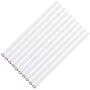 MonkeyJack 10 Pieces China Markers HB Pencils Set Drawing Marking Crayon Pencil for Coloring Drawing Marking on The Wood Glass Garments Metal Fabrics Porcelain Film Paper Plastic - White