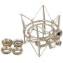 lovermusic lovermusic Metal Cylinder Spider Shock Mount Stand Replacement for Newman U87 Microphone Silver