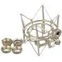 lovermusic lovermusic Metal Cylinder Spider Shock Mount Stand Replacement for Newman U87 Microphone Silver