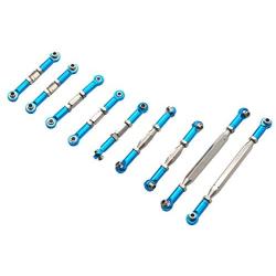 ShareGoo 9Pcs Metal Pull Rod Steering Servo Link Linkages Swing Arm Tie Rod Upper Suspension Ends for Wltoys 12428-ABC 12429 12423-ABC FY-01 FY-02 FY-03 FY-04 FY-05 FY-07 1/12 RC Car