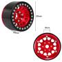GoolRC 4PCS Metal 1.9'' Beadlock Wheel Rim Hub for 1/10 Traxxas Hsp Tamiya Axial SCX10 D90 HPI RC Car (Yellow)