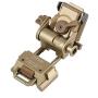 SC Night Vision Goggles NVG Mount for L4G24 Tactical Helmet Parts, Rhino Mount Full Metal CNC Aluminum PVS15/18 Tactical Helmet Mount Sand