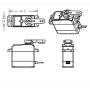 ZOSKAY 1X DS3218 Update servo 20KG Full Metal Gear Digital servo Baja servo Waterproof servo for Baja Cars( Control Angle 270)