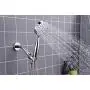All Metal 3-Spray Hand Held Shower Head with Hose and Holder, Chrome | 2.5 GPM High Flow Handheld Showerhead | Select from Wide, Massage, and Mist Sprays