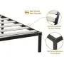 ZIYOO Bed Frame 16 Inch Metal Platform Bed with Wooden Slat Support,3500lbs Heavy Duty/Strengthen Support Mattress Foundation,Noise Free,Queen,Black ZIYOO Bed Frame 16 Inch Metal Platform Bed with Wooden Slat Support,3500lbs Heavy Duty/Strengthen Support Mattress Foundation,Noise Free,Queen,Black