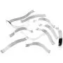 Baoblaze 100 Pieces Wholesale Spring Clips Holds Framed Object Snugly Against Frame Molding fit for Metal Aluminum Frames