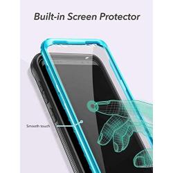 YOUMAKER Designed for Galaxy S9 Plus Case, Heavy Duty Protection Kickstand with Built-in Screen Protector Shockproof Case Cover for Samsung Galaxy S9 Plus 6.2 inch - Blue