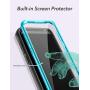 YOUMAKER Designed for Galaxy S9 Plus Case, Heavy Duty Protection Kickstand with Built-in Screen Protector Shockproof Case Cover for Samsung Galaxy S9 Plus 6.2 inch - Blue