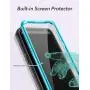 YOUMAKER Designed for Galaxy S9 Plus Case, Heavy Duty Protection Kickstand with Built-in Screen Protector Shockproof Case Cover for Samsung Galaxy S9 Plus 6.2 inch - Blue