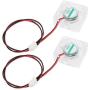 2-Pack 3D Printer Fan, 30 x 30mm / 1.2 x 1.2inch 3010 Brushless Cooling Fan, Transparent LED Light Cooling Fan for V6 Hotend (12V)