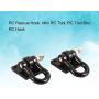2Pcs Metal RC Car Winch Shackles for 1/10 Traxxas TRX-4 TRX4 Rock Crawler Parts - Black
