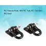 2Pcs Metal RC Car Winch Shackles for 1/10 Traxxas TRX-4 TRX4 Rock Crawler Parts - Black
