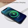 Phone Case Cover and Magnetic Leather Wallet Card Holder (Blue, iPhone 12 Mini)