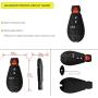 YITAMOTOR Compatible for Dodge Keyless Entry Remote Car Key Fob Replacement 4 Button for M3N5WY783X IYZ-C01C