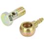 X AUTOHAUX 12mm Banjo Hose Barb Bolt Fittings Banjo Bolt Washer Kit Bronze Tone Metal for Motorcycle Car