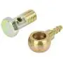X AUTOHAUX 12mm Banjo Hose Barb Bolt Fittings Banjo Bolt Washer Kit Bronze Tone Metal for Motorcycle Car
