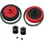 LAFEINA RC Car Belt Drive Transmission Gear System for 1/10 Scale RC Crawler Car Axial SCX10 II 90046 Upgrade Parts (3.2mm Black)