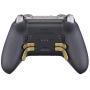eXtremeRate 4 pcs Metal Gold Stainless Steel Paddles, Replacement Parts Video Games Accessories Kits Interchangeable Hair Trigger Locks for Xbox One Elite Controller Seies 2