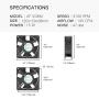 SOTOP IP55 Waterproof Metal Blades Axial Fan, 115V AC 120mm x 38mm High Speed, for DIY Cooling Ventilation Exhaust Projects SOTOP IP55 Waterproof Metal Blades Axial Fan, 115V AC 120mm x 38mm High Speed, for DIY Cooling Ventilation Exhaust Projects