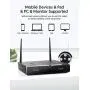 Wireless Security Camera System, Victure 1080P 8 Channel NVR 4PCS Outdoor WiFi Surveillance Camera with IP66 Waterproof, Night Vision, Motion Alert, Remote Access, No Hard Disk Wireless Security Camera System, Victure 1080P 8 Channel NVR 4PCS Outdoor WiFi Surveillance Camera with IP66 Waterproof, Night Vision, Motion Alert, Remote Access, No Hard Disk