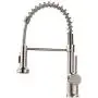 GIMILI Kitchen Faucet with Pull Down Sprayer Commercial Single Handle Lever Spring Kitchen Sink Faucet Brushed Nickel