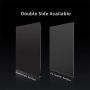 Hard Black Metal Aluminum Mouse Pad Mat Smooth Magic Ultra Thin Double Side Mouse Mat Waterproof Fast and Accurate Control for Gaming and Office(Small 9.05X7.08 Inch)