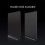 Hard Black Metal Aluminum Mouse Pad Mat Smooth Magic Ultra Thin Double Side Mouse Mat Waterproof Fast and Accurate Control for Gaming and Office(Small 9.05X7.08 Inch)