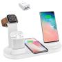 BixMe Wireless Charger Station,7.5W Qi Fast Wireless Charging,4IN1 Wireless Charge Dock Station for iWatch and Airpods,Compatible with iPhone11/11Pro/XSMAX/XR/XS/X/8/8P,Galaxy S10/S9/S9+/S8 and More