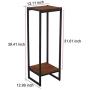 Iron & Wood Dismountable Plant Stand Wood Shelf Display Shelf IRWS1629h
