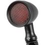 PBYMT Motorcycle Bullet Turn Signal Light Red Lamp Compatible for Chopper Bobber Cruiser Honda Suzuki Kawasaki Yamaha Harley BMW and More (Black Housing)