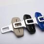 TUPOLIM Seat Belt Clip,Curved Sides Design,2 Pack,Universal Car Seat Belt Buckle Auto Metal Clip (Black)