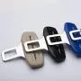 TUPOLIM Seat Belt Clip,Curved Sides Design,2 Pack,Universal Car Seat Belt Buckle Auto Metal Clip (Black)