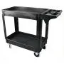 MaxWorks 80855 500-Pound Service Cart With Two Trays (40'' x 17'' Overall Dimensions) MaxWorks 80855 500-Pound Service Cart With Two Trays (40'' x 17'' Overall Dimensions)