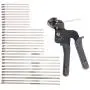 YaeCCC Cable Tie Gun with 30 Pcs Stainless Steel Locking Cable Zip Ties Kit, Zip Tie Tool Exhaust Strap Wrap Coated Cable Tie for 4'' 6'' 8'' Stainless Steel Cable Ties YaeCCC Cable Tie Gun with 30 Pcs Stainless Steel Locking Cable Zip Ties Kit, Zip Tie Tool Exhaust Strap Wrap Coated Cable Tie for 4'' 6'' 8'' Stainless Steel Cable Ties