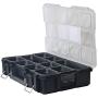 Husky 10-Compartment Interlocking Small Parts Organizer Black Husky 10-Compartment Interlocking Small Parts Organizer Black